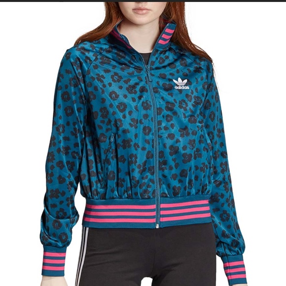 Adidas Originals Printed Track Full Zip Jacket - Rare! Size Women's Large - Picture 1 of 4